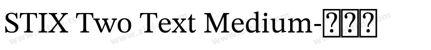 STIX Two Text Medium字体转换